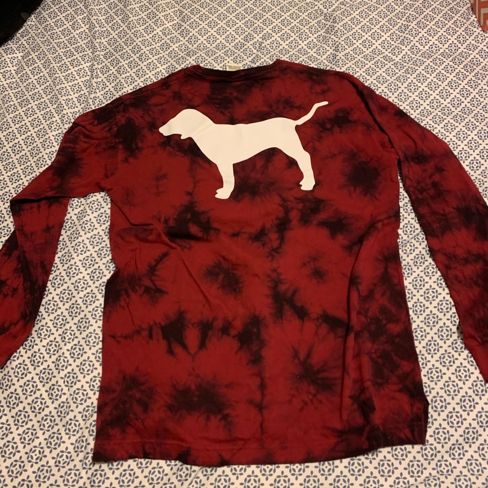 Victoria’s Secret pink long sleeve tee XS tie dye